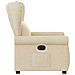 Poltrona Elettrica Reclinabile Crema in Tessuto - Foto miniatura 5