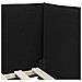 Cornice del letto ad angolo Nero 100 x 200 cm Tessuto - Foto miniatura 8