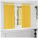 Tende con tende 2 pcs giallo senape 175x140cm Poliestere - Foto miniatura 2