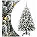 Albero di Natale artificiale con 150 LED Verde e Bianco 120 cm - Foto miniatura 1