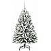 Albero di Natale artificiale con 150 LED Verde e Bianco 120 cm - Foto miniatura 3