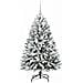 Albero di Natale artificiale con 150 LED Verde e Bianco 120 cm - Foto miniatura 4