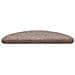 Tappetini per scale autoadesivi 30 pz 56x17x3 cm Marrone Chiaro semicircolari - Foto miniatura 4