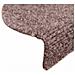 Tappetini per scale autoadesivi 30 pz 56x17x3 cm Marrone Chiaro semicircolari - Foto miniatura 6