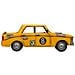 Auto In Metallo Giallo 27x12,5x9,5h - Foto miniatura 2