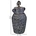 Vaso Ceramica Grigio, D17,5x40h Cm - Foto miniatura 3