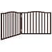 Cancello Cani Pieghevole 2 Pannelli Marrone 160cm Legno Pioppo - Foto miniatura 1