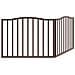 Cancello Cani Pieghevole 2 Pannelli Marrone 160cm Legno Pioppo - Foto miniatura 6