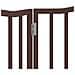 Cancello Cani Pieghevole 2 Pannelli Marrone 160cm Legno Pioppo - Foto miniatura 8