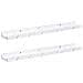 Scaffale da parete 2 pcs Marmo Bianco 60 x 9 x 3 cm - Foto miniatura 1
