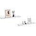 Scaffale da parete 2 pcs Marmo Bianco 60 x 9 x 3 cm - Foto miniatura 3