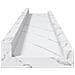 Scaffale da parete 2 pcs Marmo Bianco 60 x 9 x 3 cm - Foto miniatura 8