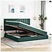 Letto con contenitore e materasso Verde Scuro 200 x 200 cm - Foto miniatura 4
