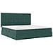 Letto con contenitore e materasso Verde Scuro 200 x 200 cm - Foto miniatura 5