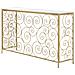 Consolle Spiral In Ferro E Marmo Gold - 140 X 36 X H 82 Cm - Foto miniatura 3