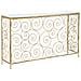 Tavolo Consolle Vkh617-oro-marmo-140x36x82 Cm - Foto miniatura 1