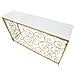 Tavolo Consolle Vkh617-oro-marmo-140x36x82 Cm - Foto miniatura 4