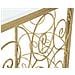 Tavolo Consolle Vkh617-oro-marmo-140x36x82 Cm - Foto miniatura 6