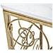 Tavolo Consolle Vkh617-oro-marmo-140x36x82 Cm - Foto miniatura 7