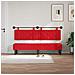 Testata appesa Rosso 170 x 55 x 5 cm Pelle Sintetica - Foto miniatura 3