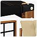 Set di divani da esterno con cuscino 6 pcs Naturale e Beige - Foto miniatura 9