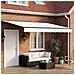 Tenda retrattile manuale Bianco 4,5 × 3,5 m - Foto miniatura 2