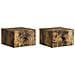 Mobiletto da notte a muro 2 pcs Rovere Fumo 33 x 34,5 x 20 cm - Foto miniatura 1