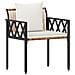 Set Mobili da Esterno 4 pcs Marrone e Bianco Crema polyrattan - Foto miniatura 3