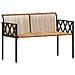 Set Mobili da Esterno 4 pcs Marrone e Bianco Crema polyrattan - Foto miniatura 7