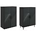 Set di armadi 2 pcs 66 x 34,5 x 89,5 cm Legno ingegnerizzato - Foto miniatura 3