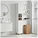 Armadio da Bagno con Ripiano Aperto ZWOLLE Bianco Lucido - Foto miniatura 2