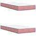 Letto con Contenitore con testiera Rosa 200 x 200 cm Velluto - Foto miniatura 6