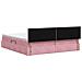 Letto con Contenitore con testiera Rosa 200 x 200 cm Velluto - Foto miniatura 9