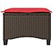 Sgabelli Giardino con Cuscini 2pz Marrone 55x55x36cm Polyrattan - Foto miniatura 5