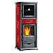 Stufa a Legna Rossella Plus Forno Evo Potenza Termica Nominale 9.1 kW 260 m3 Riscaldabili Colore Bordeaux - Foto miniatura 2