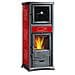 Stufa a Legna Rossella Plus Forno Evo Potenza Termica Nominale 9.1 kW 260 m3 Riscaldabili Colore Bordeaux - Foto miniatura 1