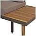 Set Divani da Giardino 4 pz con Cuscini Legno di Acacia Marrone - Foto miniatura 4