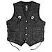 Gilet Pelle Moto Custom Chopper Stile Biker Vintage Nero Xl - Foto miniatura 4