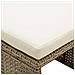 Sgabelli Da Giardino 2 Pz Con Cuscini In Polyrattan Beige - Foto miniatura 8