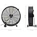 Ventilatore Da Pavimento 77 Cm 180 W Nero - Foto miniatura 8