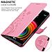 Custodia Compatibile Con Lg Xpower In Rosa Fiore - Coperchio Protettivo In Design Floreale Con Chiusura Magnetica, Funzione Stand E Slot Per Carte - Foto miniatura 5