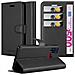 Custodia Compatibile Con Samsung Galaxy M31 In Nero Carbone - Coperchio Protettiva Con Chiusura Magnetica, Funzione Stand E Tasca Per Le Carte - Foto miniatura 1