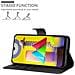 Custodia Compatibile Con Samsung Galaxy M31 In Nero Carbone - Coperchio Protettiva Con Chiusura Magnetica, Funzione Stand E Tasca Per Le Carte - Foto miniatura 3