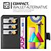 Custodia Compatibile Con Samsung Galaxy M31 In Nero Carbone - Coperchio Protettiva Con Chiusura Magnetica, Funzione Stand E Tasca Per Le Carte - Foto miniatura 4