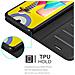 Custodia Compatibile Con Samsung Galaxy M31 In Nero Carbone - Coperchio Protettiva Con Chiusura Magnetica, Funzione Stand E Tasca Per Le Carte - Foto miniatura 5