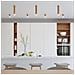Applique Da Soffitto In Legno Zeke 10 Legno 100x60x60 Mm Legno - Foto miniatura 7