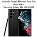 Thunder Custodia Tpu Silicone Cover Case Per Samsung Galaxy S22 Ultra S908 Black - Foto miniatura 2