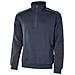 Upower Cushy Felpa Maglia Manica Lunga Da Lavoro A Mezza Zip Felpata In Cotone Colore Deep Blue Tg. Xl - Foto miniatura 1