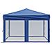 Tenda Per Feste Pieghevole Con Pareti Laterali Blu 3x3 M - Foto miniatura 4