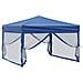 Tenda Per Feste Pieghevole Con Pareti Laterali Blu 3x3 M - Foto miniatura 8